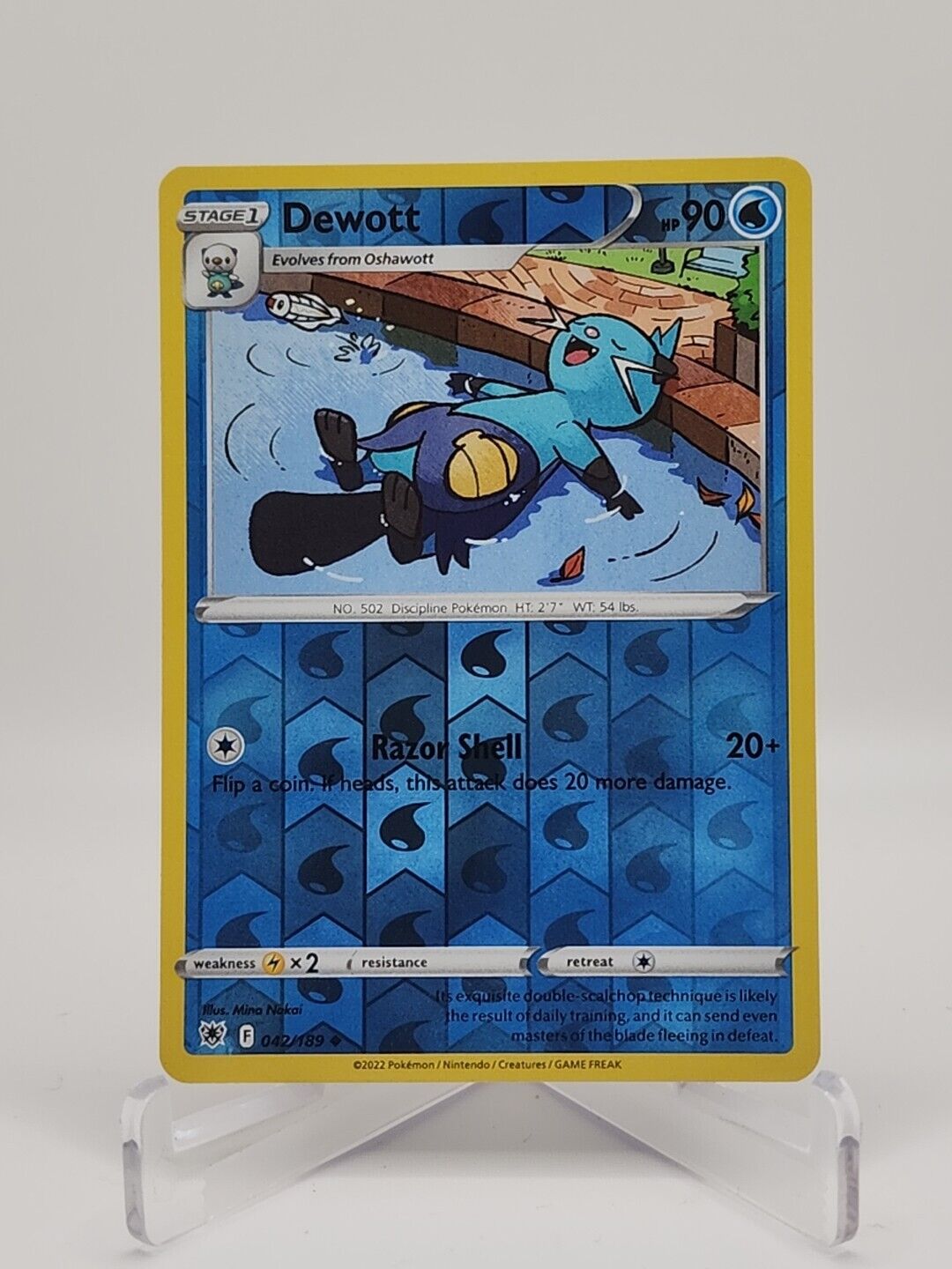 Dewott [Reverse Holo]  42/189 Pokémon TCG Astral Radiance