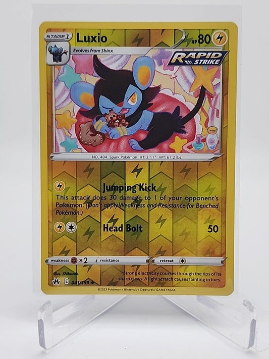 Luxio [Reverse Holo]  41/159 Pokémon TCG Crown Zenith