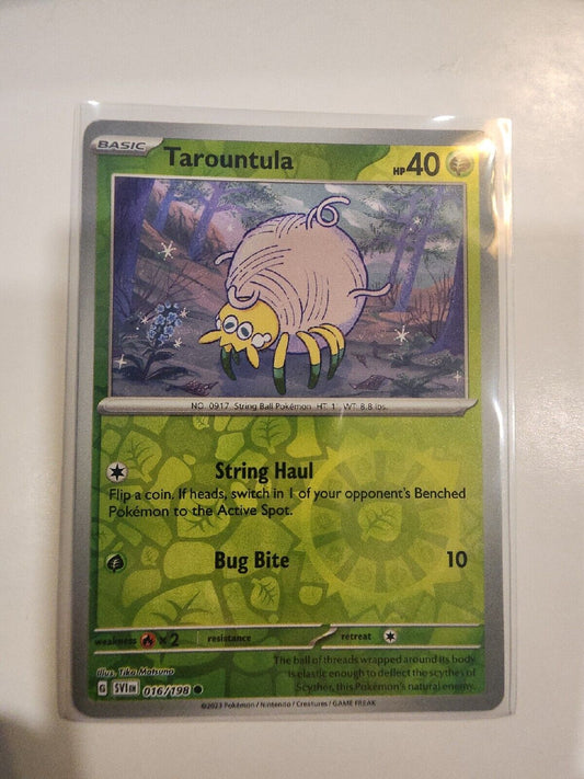 Tarountula [Reverse Holo] 16/198 Pokémon TGC Scarlet & Violet