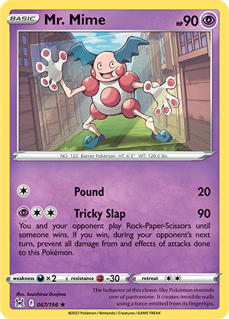 Mr. Mime  67/196 Pokémon TCG Lost Origin