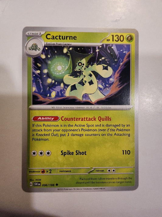 Cacturne 6/198 Pokémon TGC Scarlet & Violet