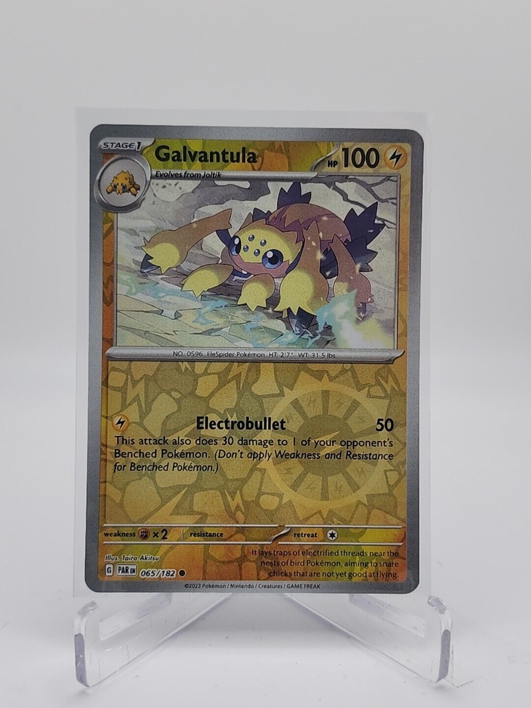 Galvantula [Reverse Holo]  65/182 Pokémon TCG Paradox Rift