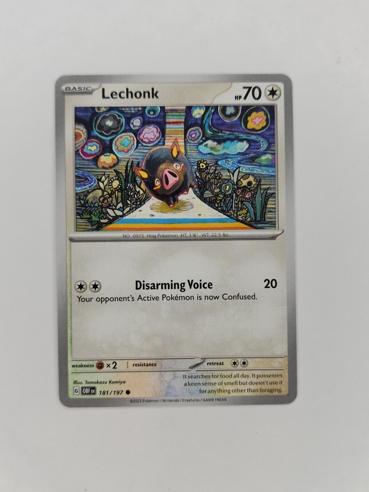 Lechonk 181/197 Pokémon TGC Obsidian Flames