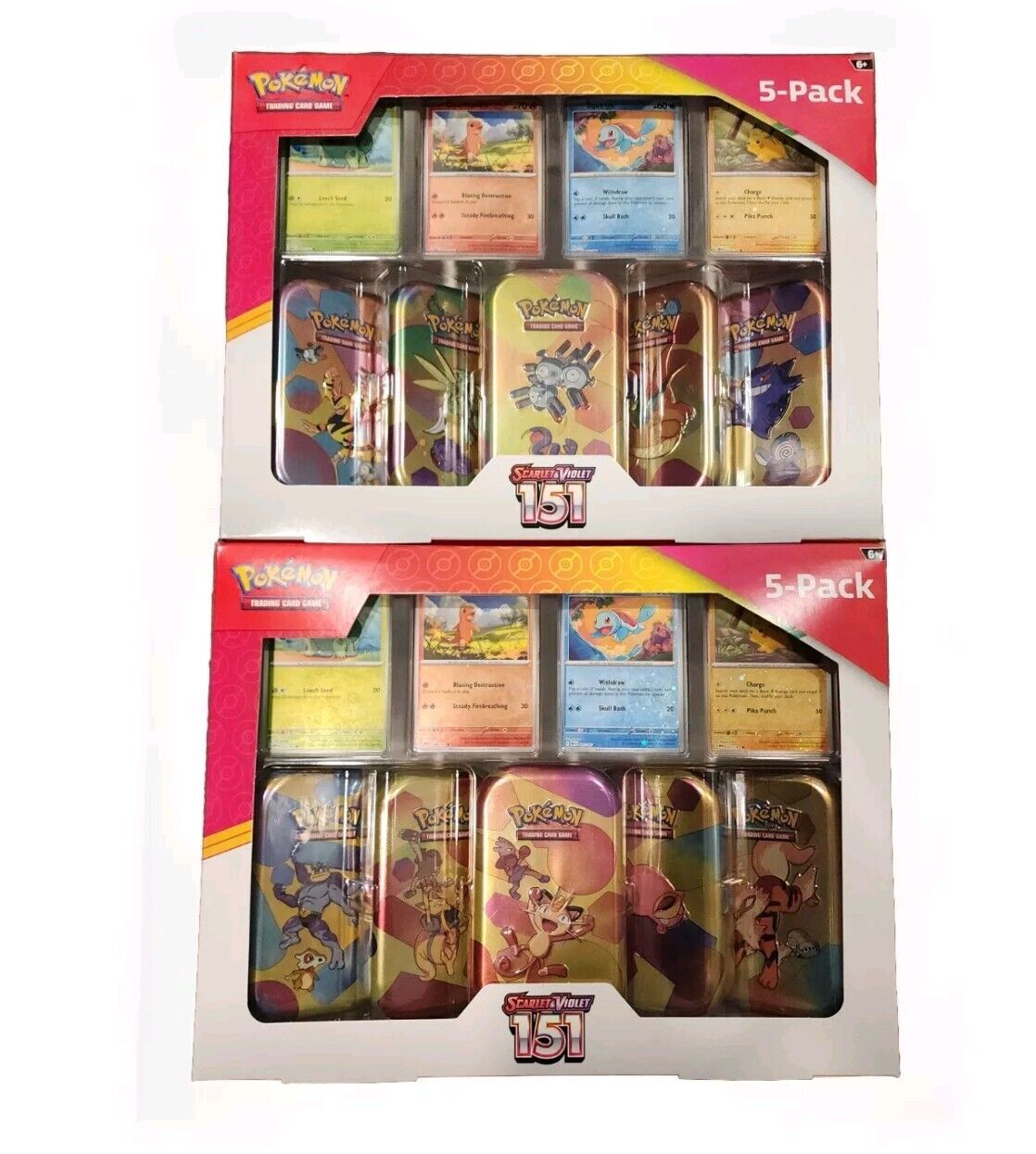 Pokemon Scarlet & Violet 151 - (2) 5-pack Mini Tins Costco Bundles (All 10 Tins)