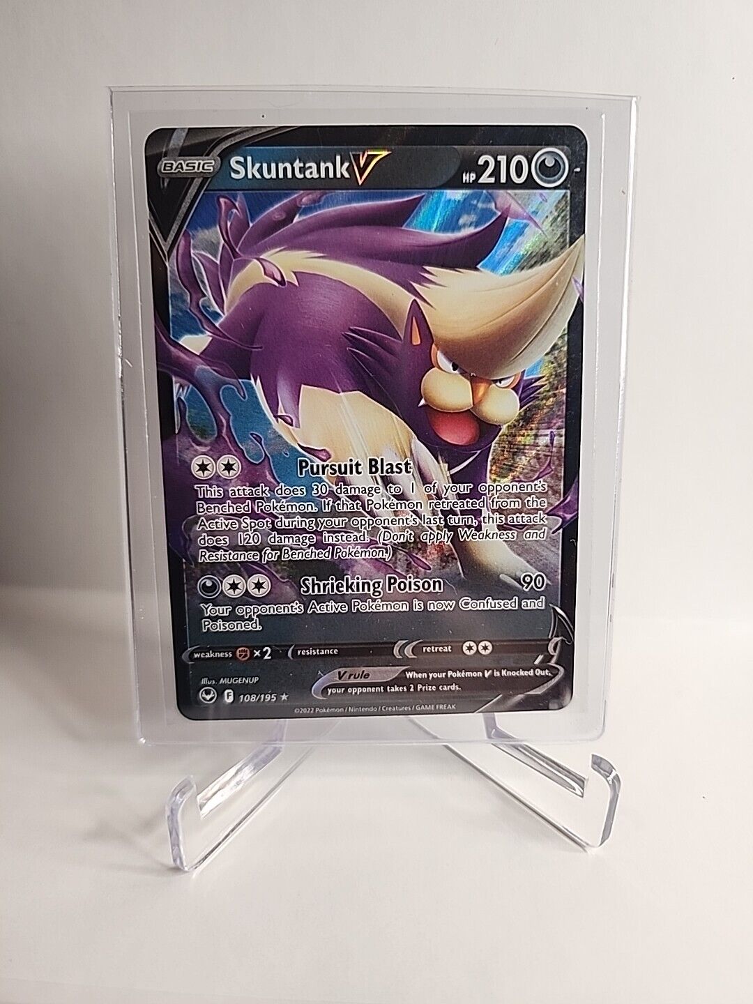 Skuntank V 108/195 Pokémon Cards Silver Tempest