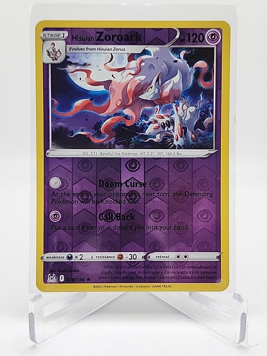 Hisuian Zoroark [Reverse Holo]  76/196 Pokémon TCG Lost Origin