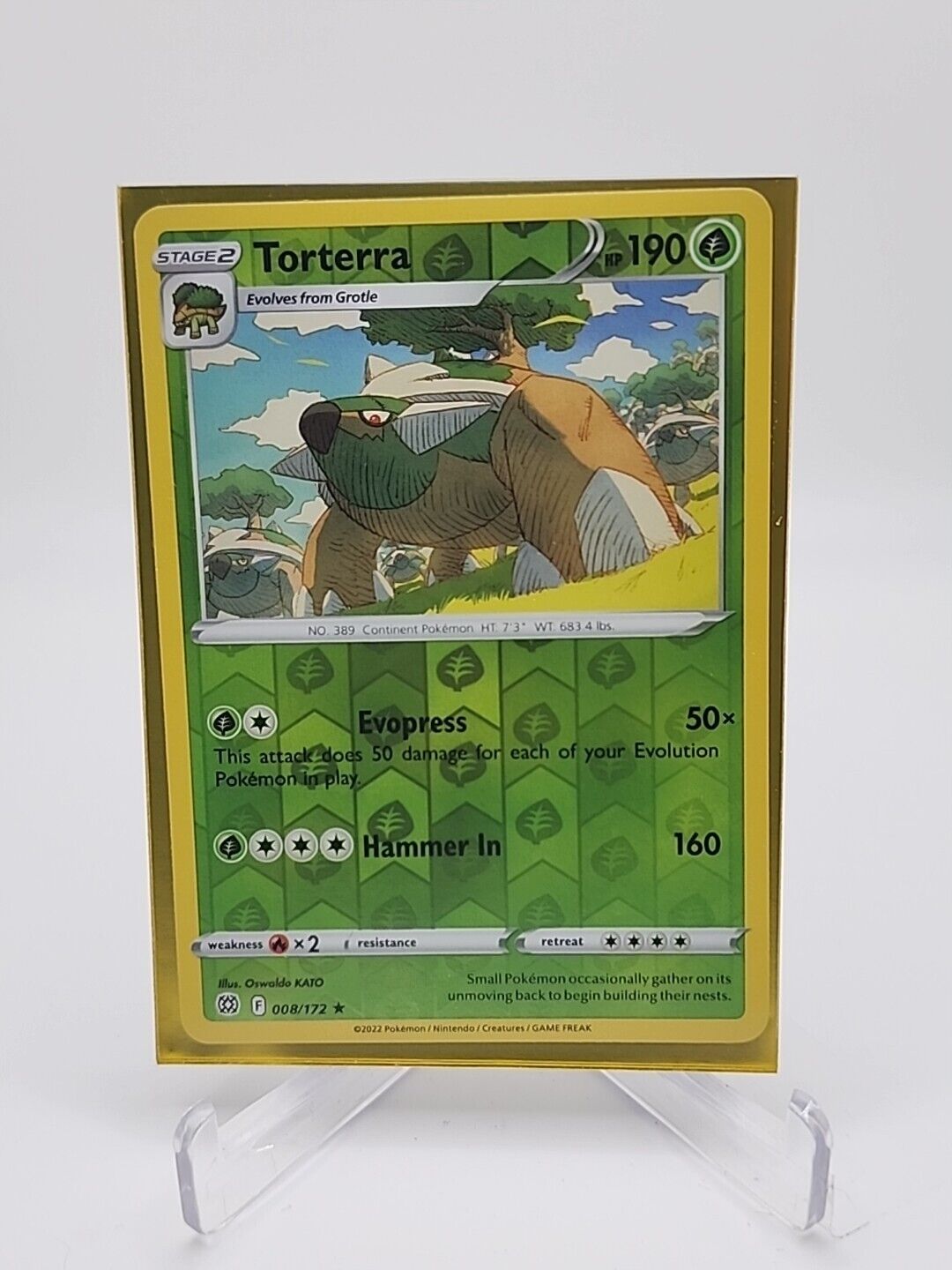 Torterra [Reverse Holo]  8/172 Pokémon TCG Brilliant Stars