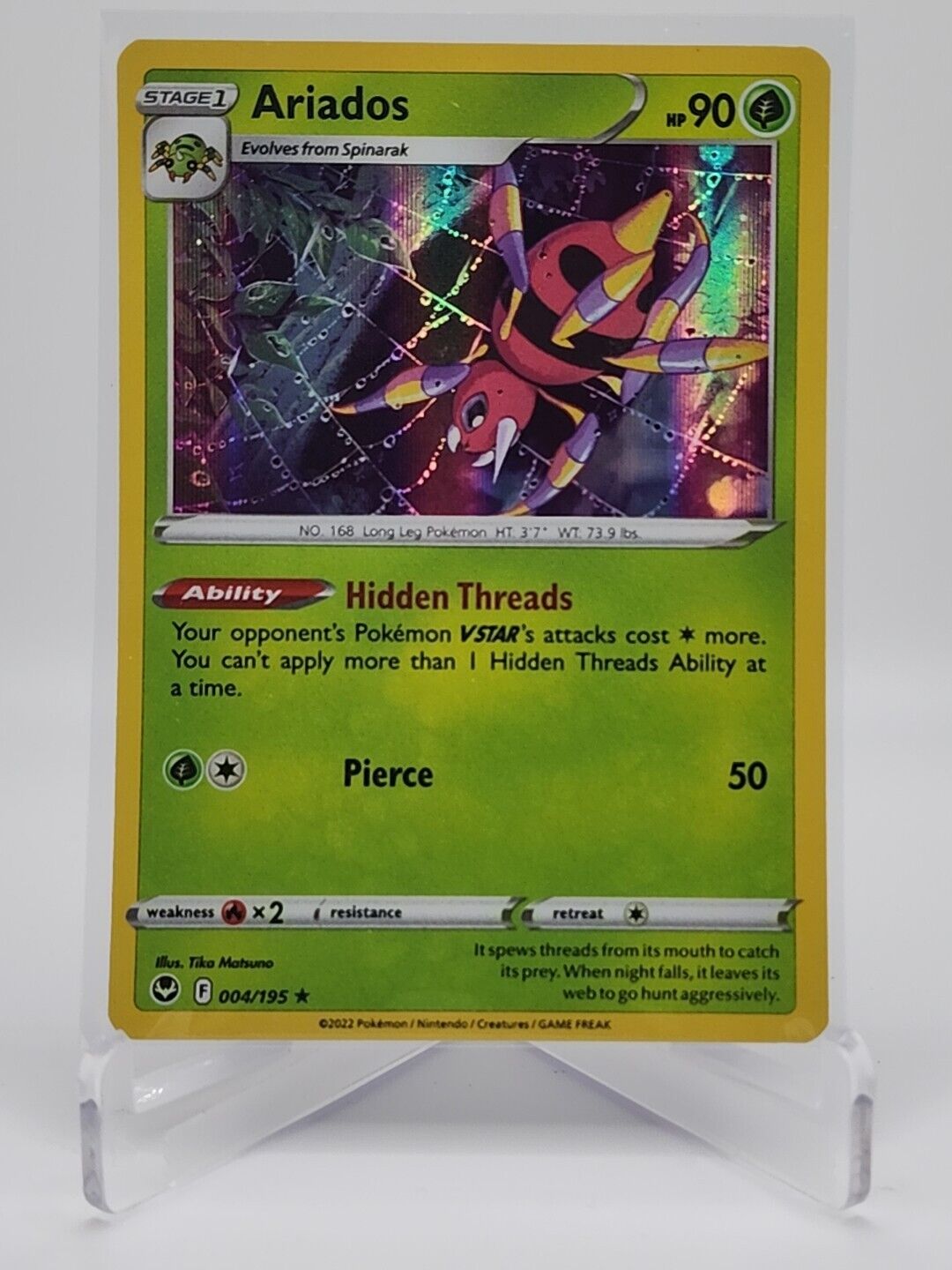 Ariados [Holo]  4/195 Pokémon TCG Silver Tempest