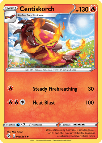 Centiskorch  49/264 Pokémon TCG Fusion Strike