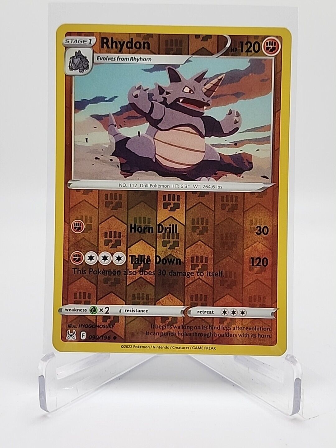 Rhydon [Reverse Holo]  90/196 Pokémon TCG Lost Origin