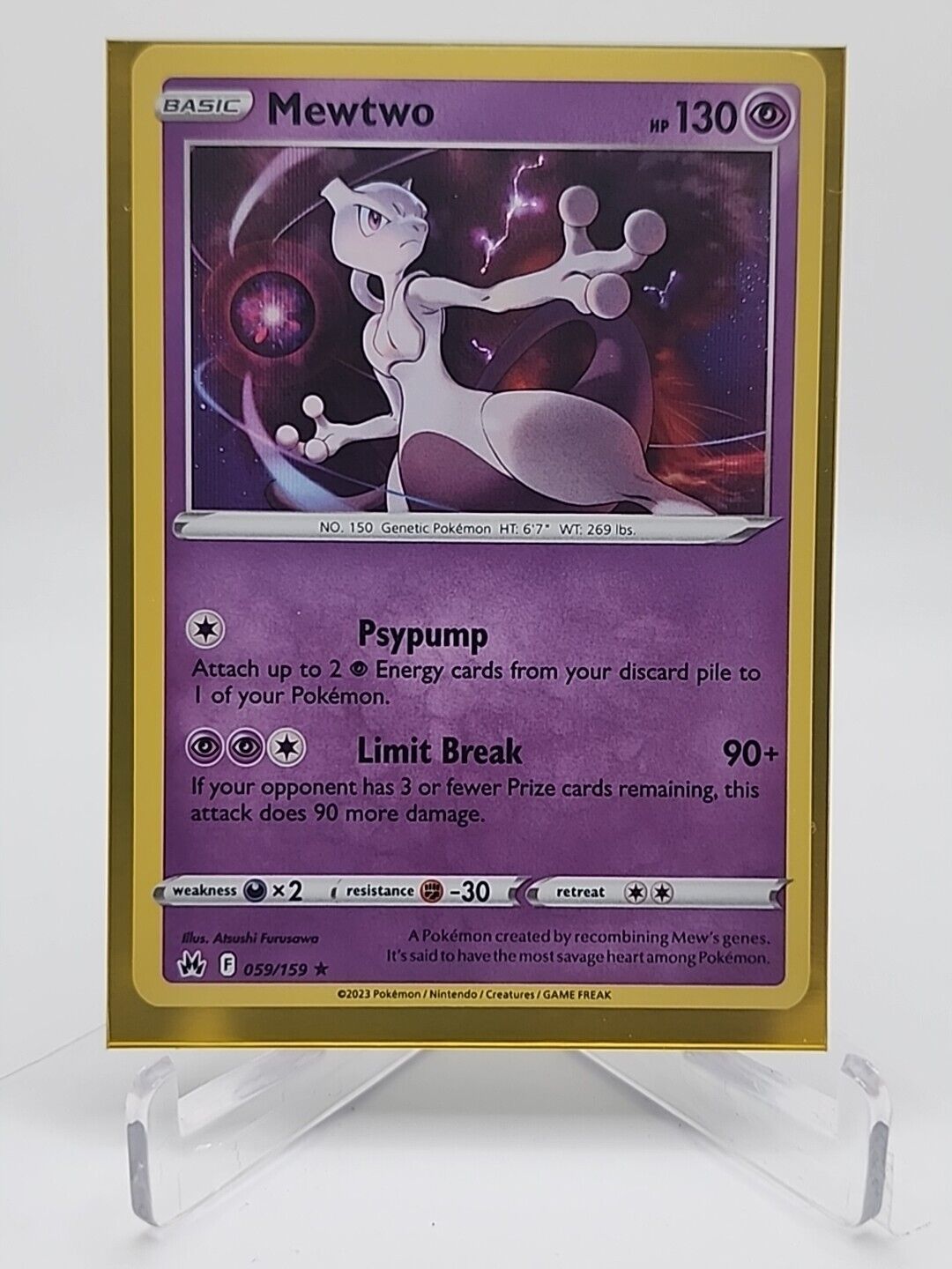 Mewtwo  59/159 Pokémon TCG Crown Zenith