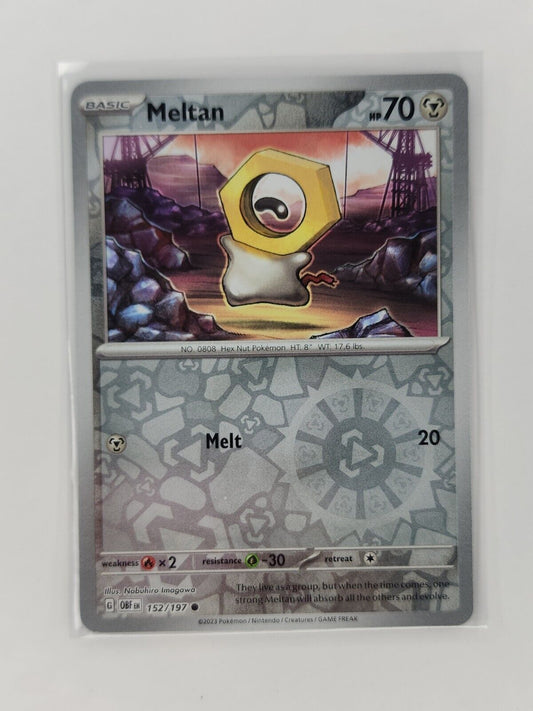 Meltan [Reverse Holo] 152/197 Pokémon TGC Obsidian Flames