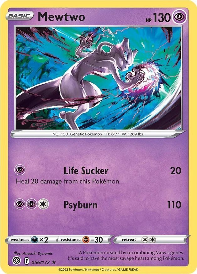 Mewtwo  56/172 Pokémon TCG Brilliant Stars