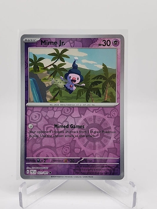 Mime Jr [Reverse Holo]  31/91 Pokémon TCG Paldean Fates