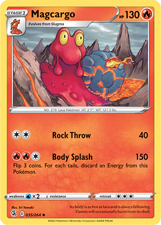 Magcargo  35/264 Pokémon TCG Fusion Strike