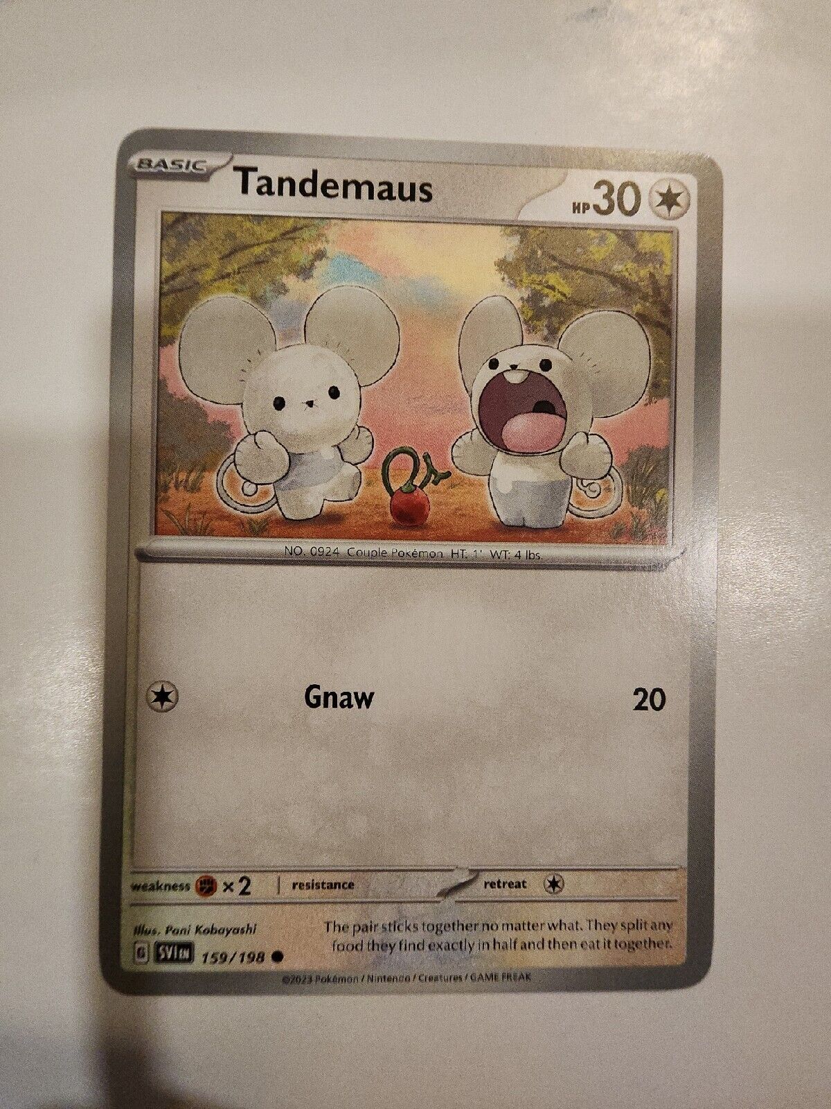 Tandemaus 159/198 Pokémon TGC Scarlet & Violet