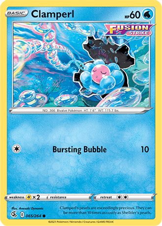 Clamperl  65/264 Pokémon TCG Fusion Strike