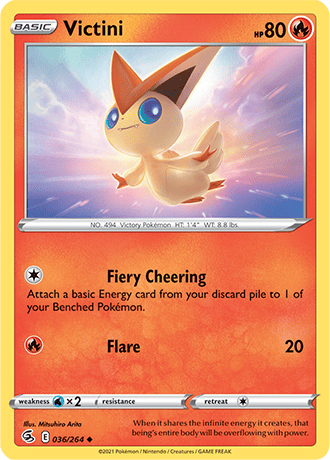 Victini  36/264 Pokémon TCG Fusion Strike