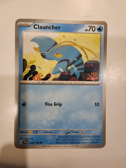 Clauncher 49/198 Pokémon TGC Scarlet & Violet