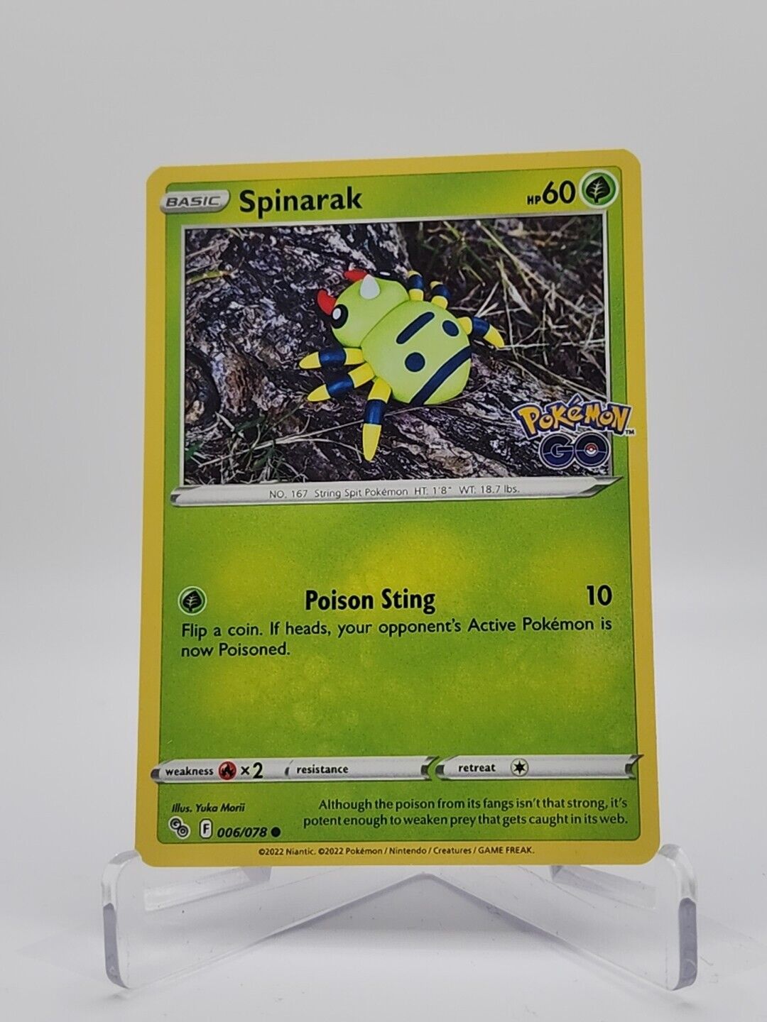 Spinarak 6/78 Pokémon TGC Pokemon Go