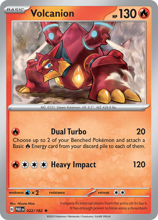 Volcanion [Holo]  22/182 Pokémon TCG Paradox Rift