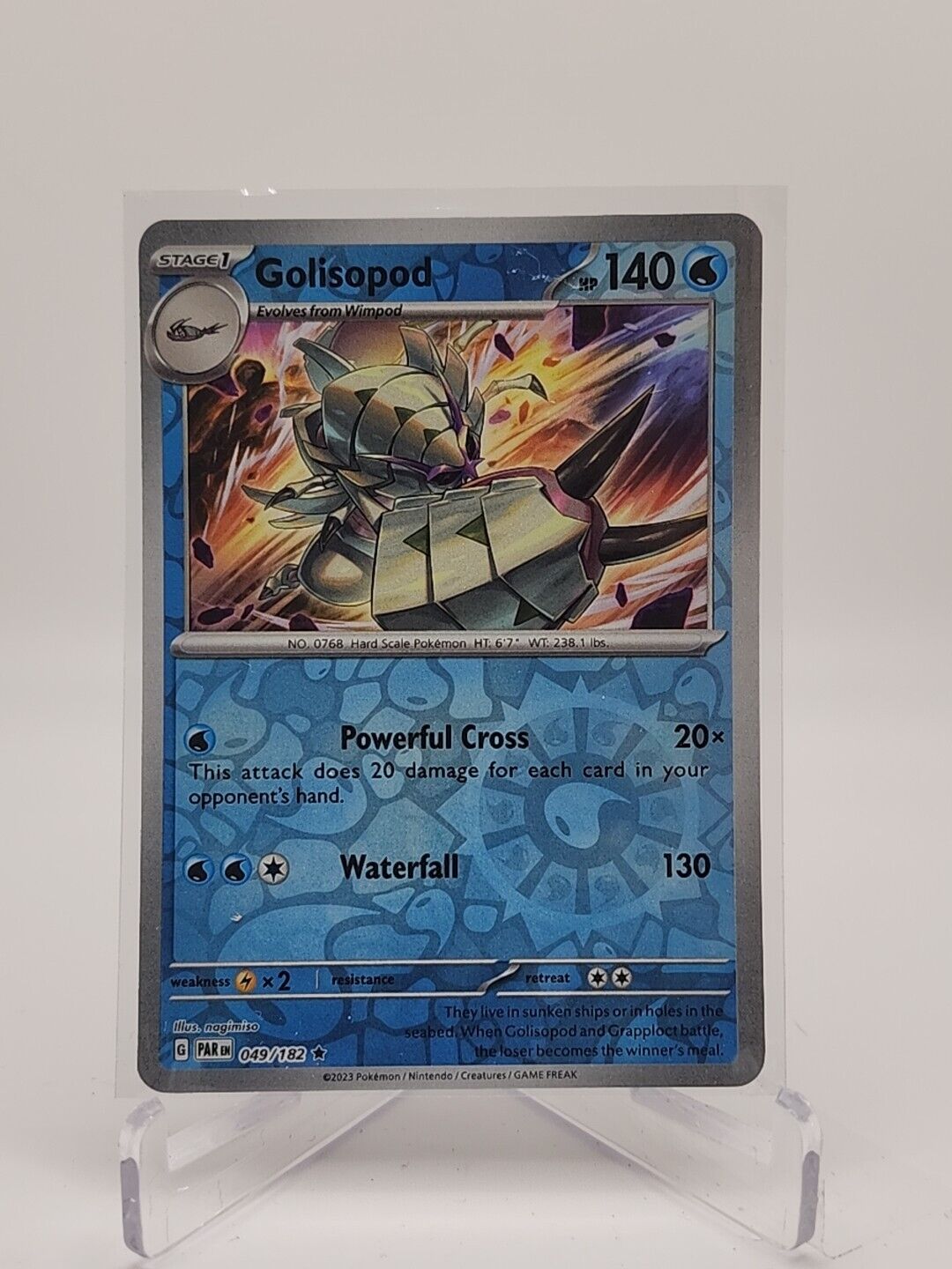 Golisopod [Reverse Holo]  49/182 Pokémon TCG Paradox Rift