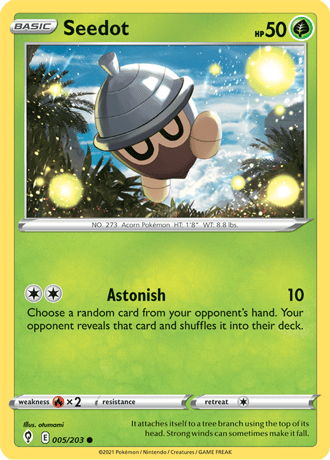 Seedot  5/203 Pokémon TCG Evolving Skies