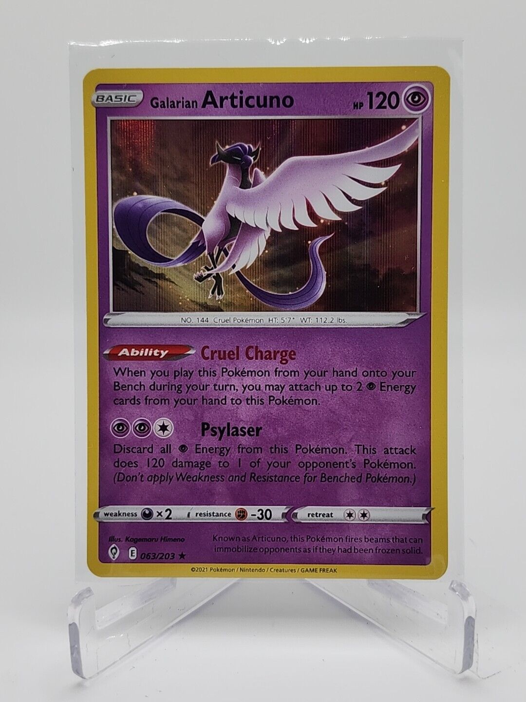 Galarian Articuno [Holo]  63/203 Pokémon TCG Evolving Skies