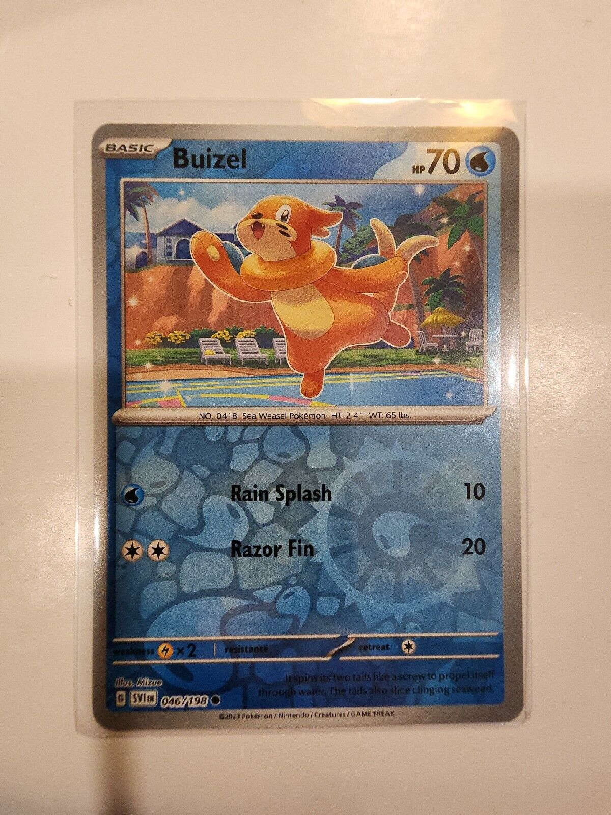 Buizel [Reverse Holo] 46/198 Pokémon TGC Scarlet & Violet