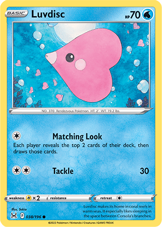 Luvdisc  38/196 Pokémon TCG Lost Origin