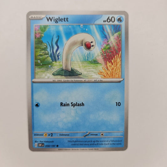 Wiglet 58/197 Pokémon TGC Obsidian Flames