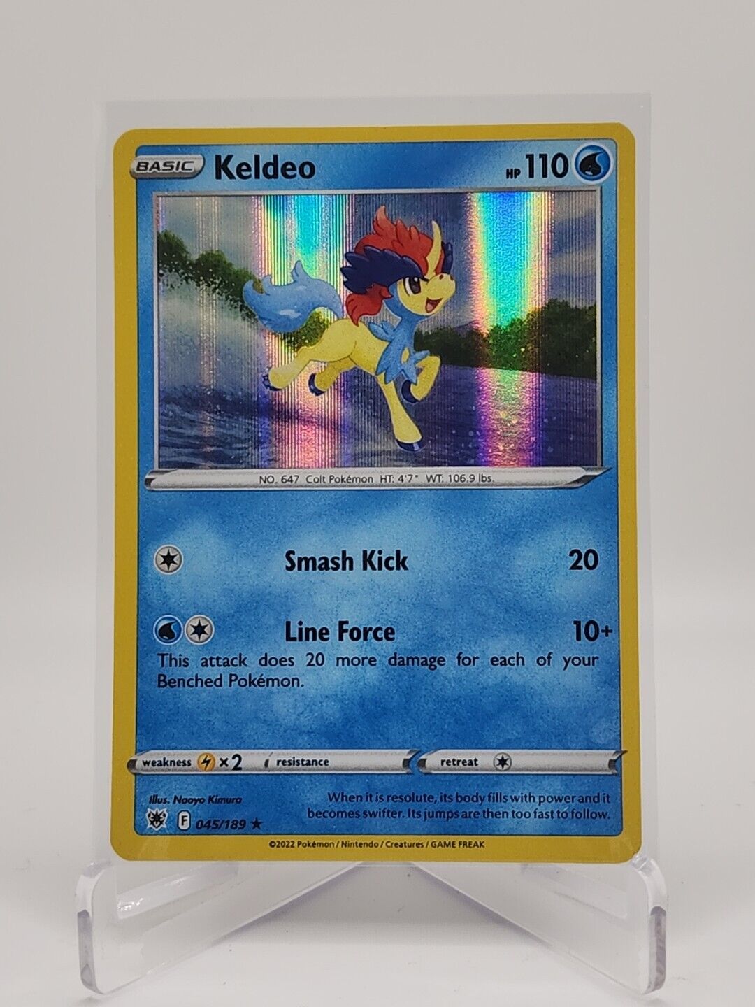 Keldeo [Holo]  45/189 Pokémon TCG Astral Radiance