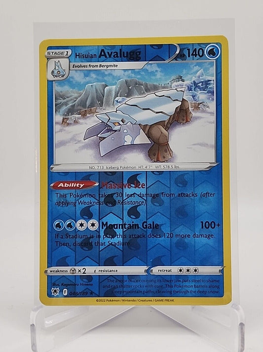 Hisuian Avalugg [Reverse Holo]  48/189 Pokémon TCG Astral Radiance