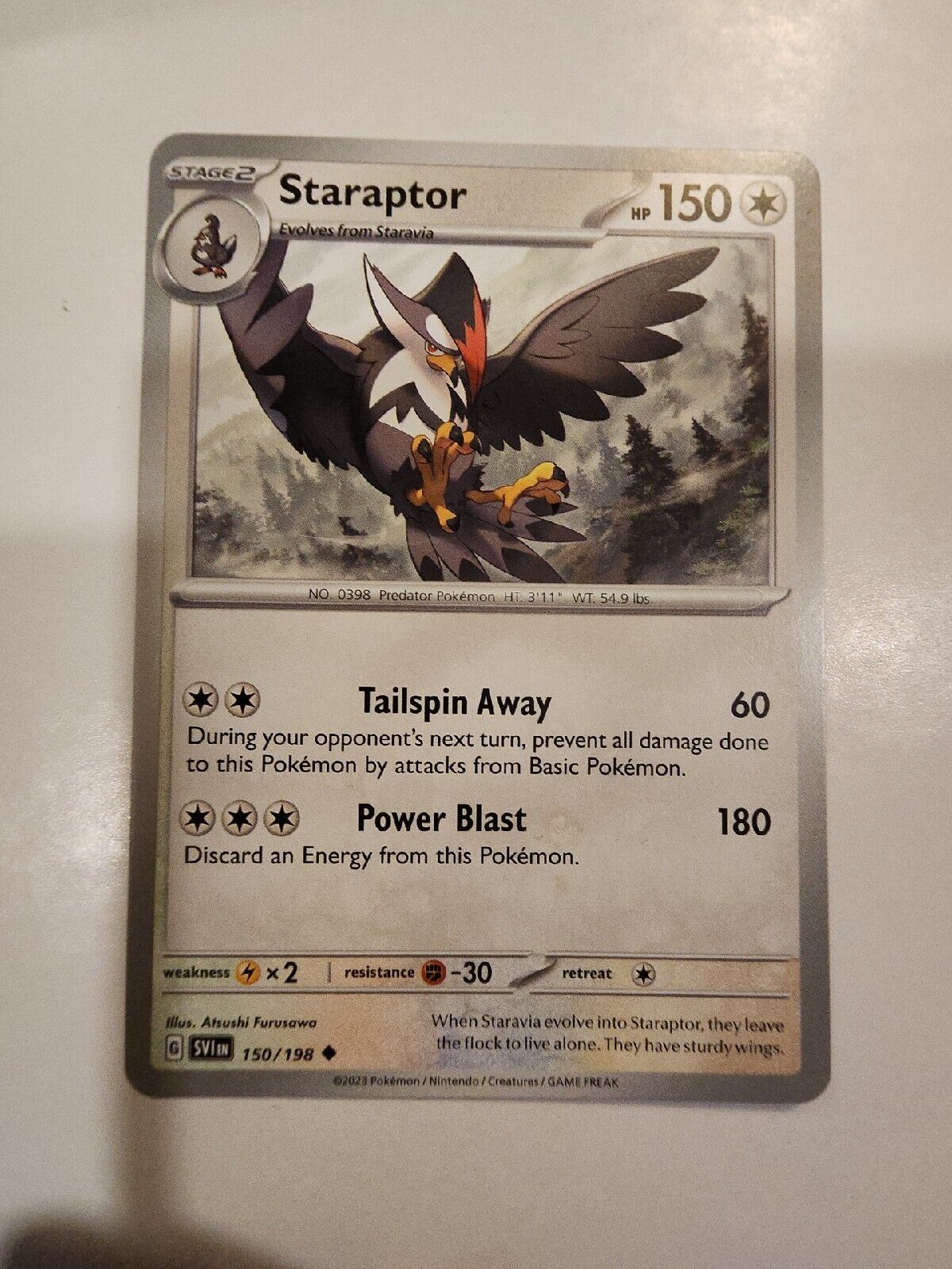 Staraptor 150/198 Pokémon TGC Scarlet & Violet