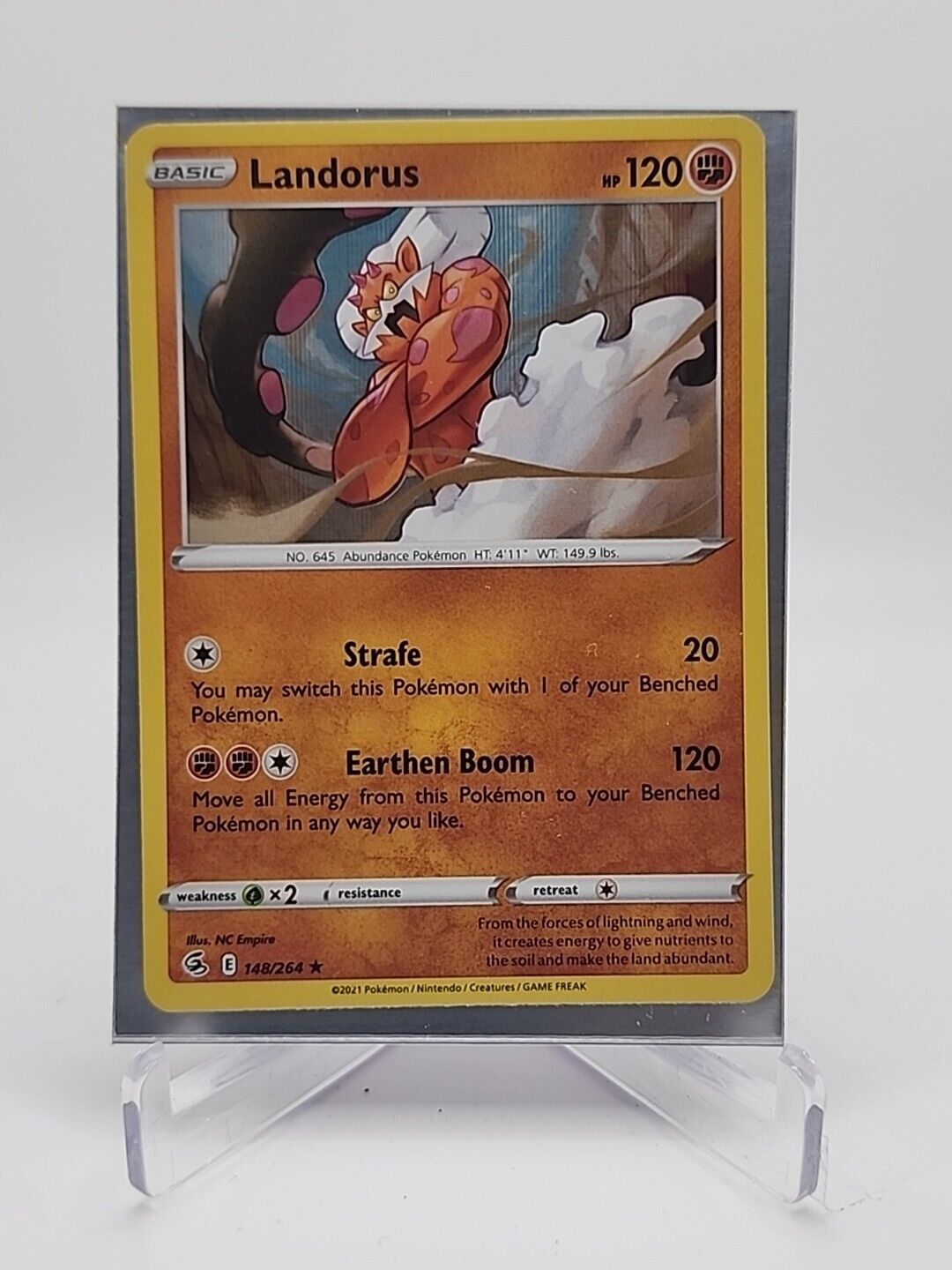 Landorus [Cosmos Holo]  148/264 Pokémon TCG Fusion Strike