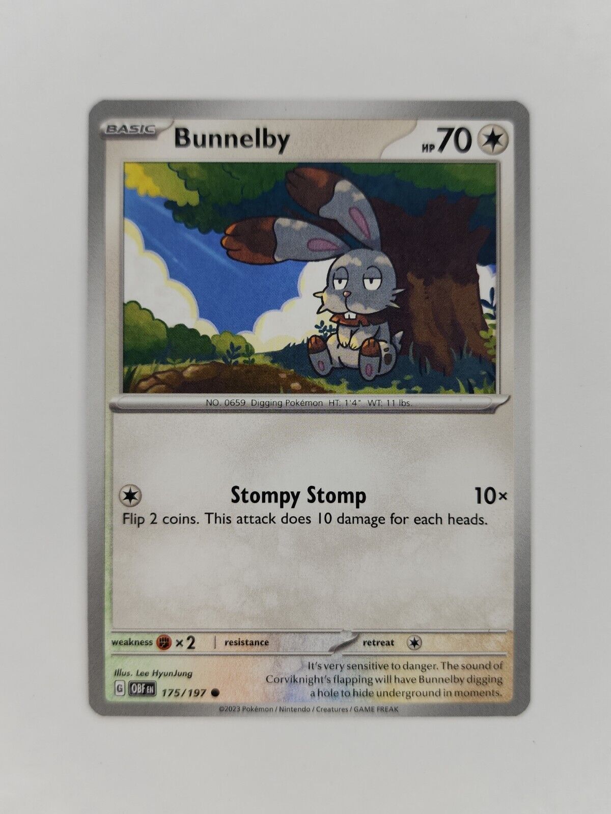 Bunnelby 175/197 Pokémon TGC Obsidian Flames