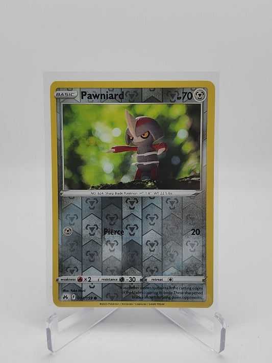 Pawniard [Reverse Holo] 92/159 Pokémon TGC Crown Zenith