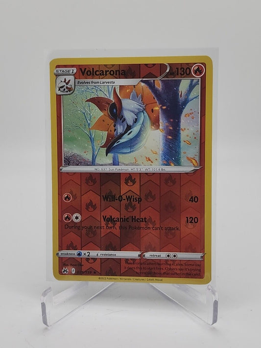 Volcarona [Reverse Holo] 25/159 Pokémon TGC Crown Zenith