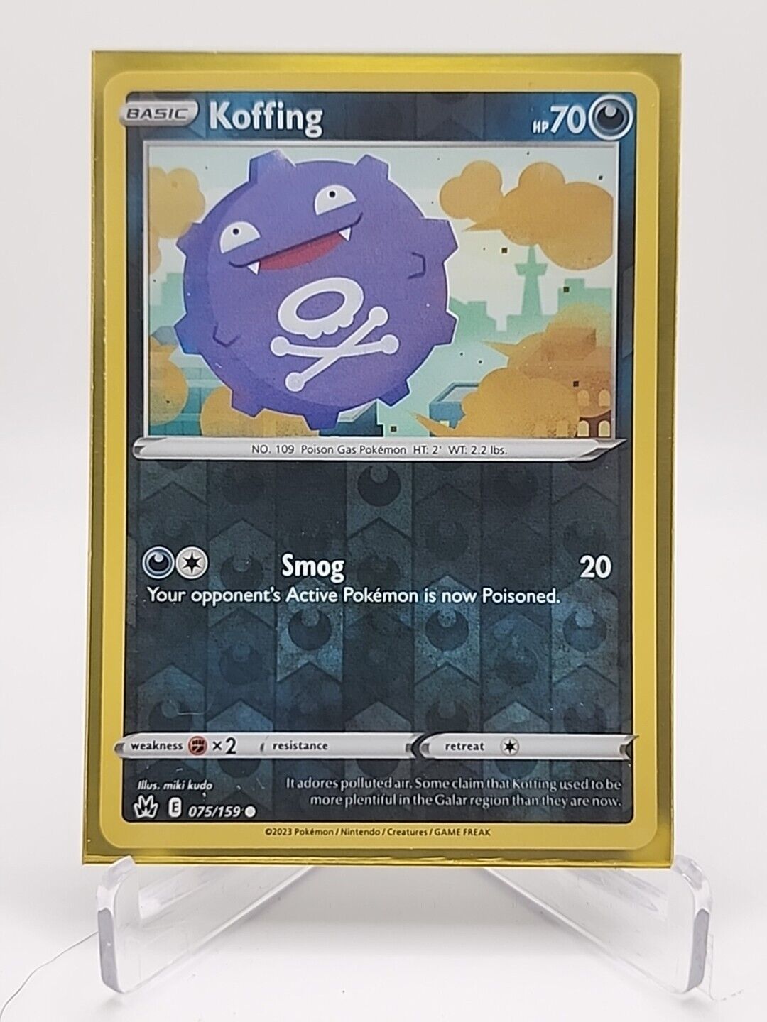 Koffing [Reverse Holo]  75/159 Pokémon TCG Crown Zenith