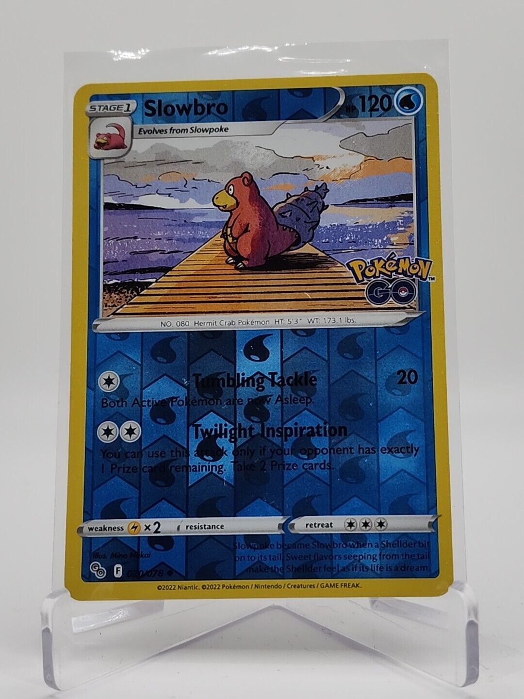 Slowbro [Reverse Holo] 20/78 Pokémon TGC Pokemon Go