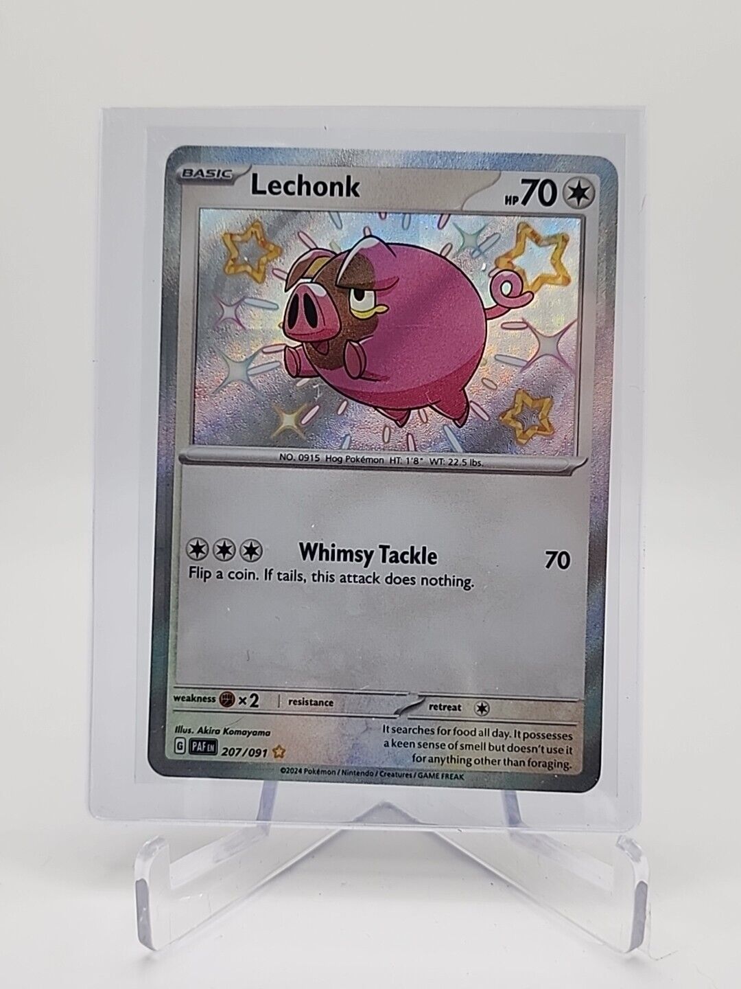 Lechonk  207/91 Pokémon TCG Paldean Fates