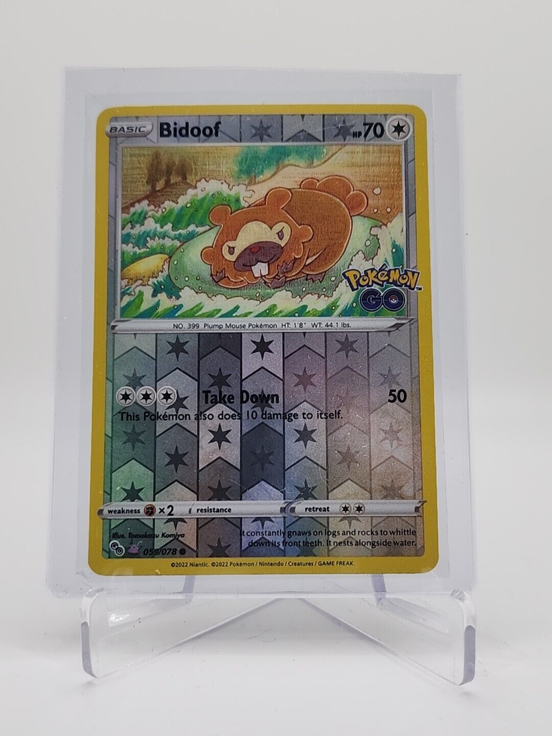 Bidoof [Ditto] 59/78 Pokémon TGC Pokemon Go