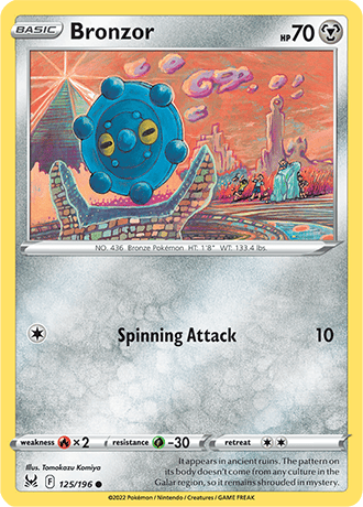 Bronzor  125/196 Pokémon TCG Lost Origin