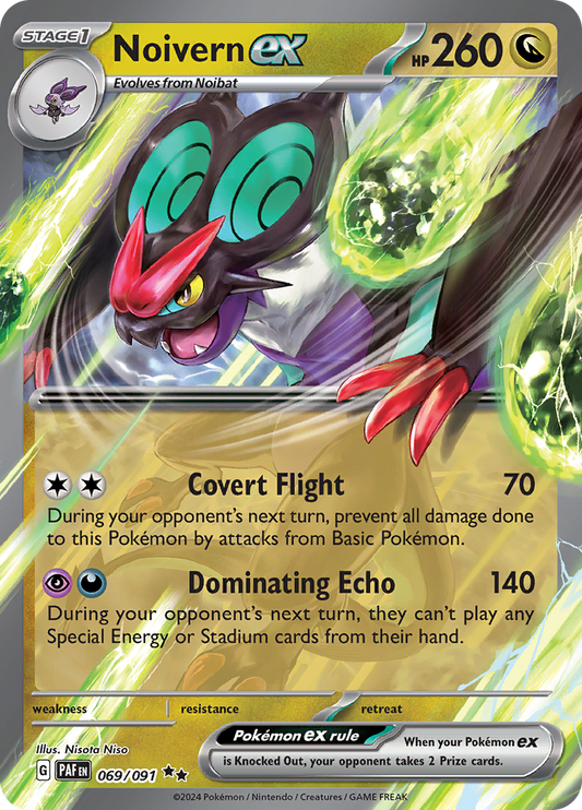 Noivern Ex  69/91 Pokémon TCG Paldean Fates