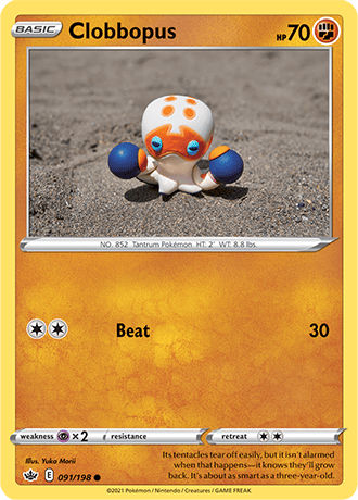 Clobbopus  91/203 Pokémon TCG Chilling Reign