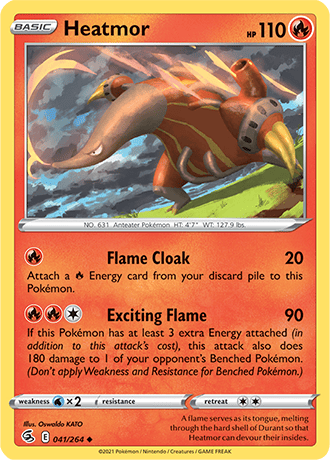 Heatmor  41/264 Pokémon TCG Fusion Strike