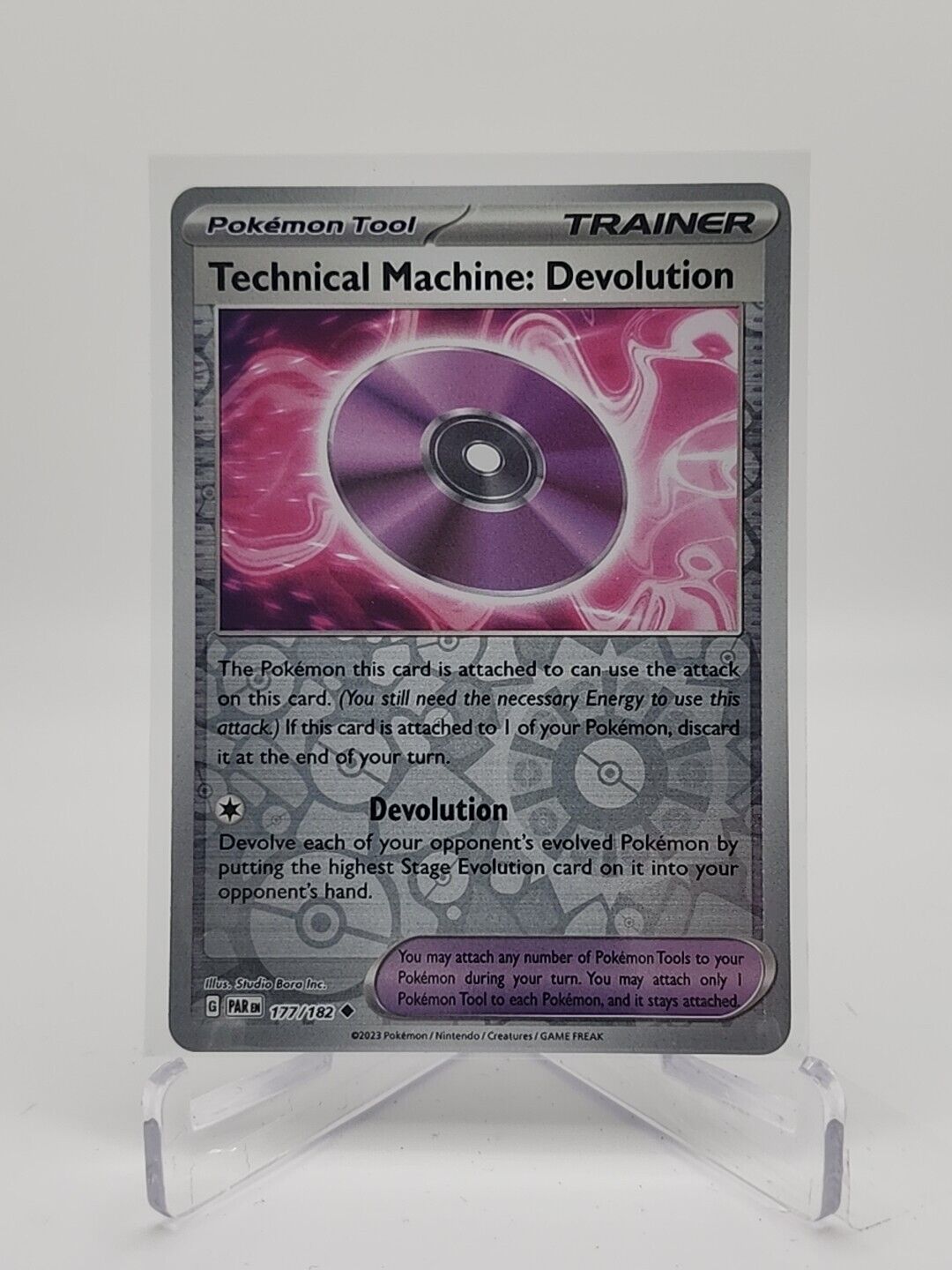 Technical Machine: Devolution [Reverse Holo]  177/182 Pokémon TCG Paradox Rift