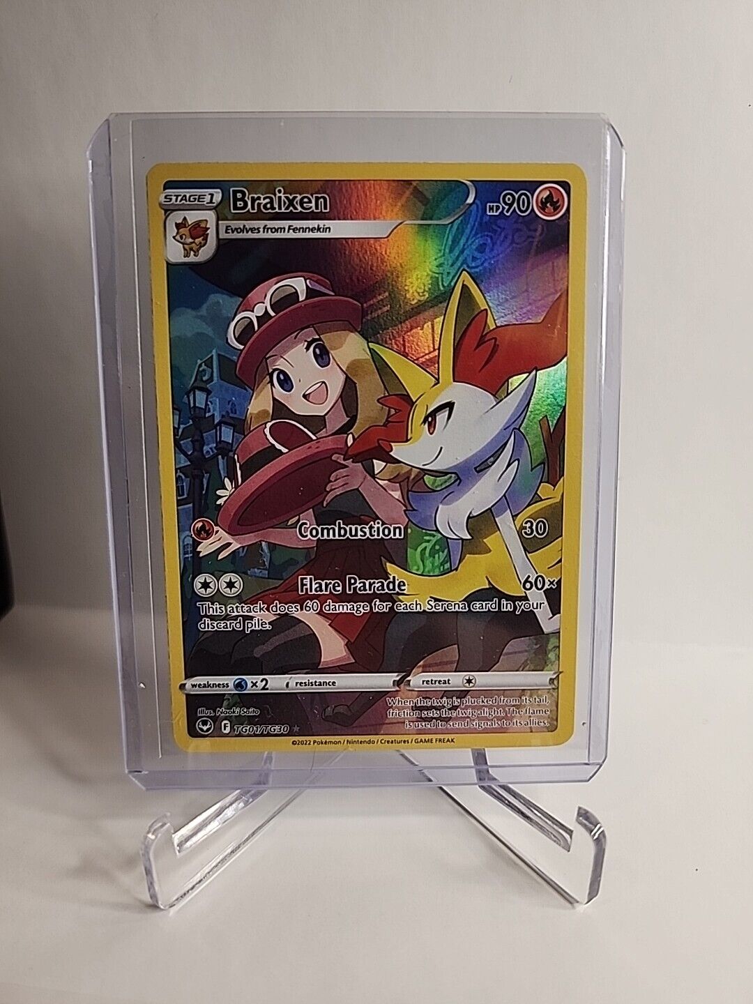 Braixen TGTG01/195 Pokémon Cards Silver Tempest