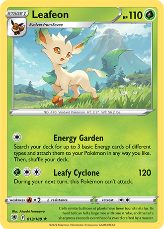 Leafeon  13/189 Pokémon TCG Astral Radiance