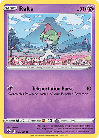 Ralts  60/189 Pokémon TCG Astral Radiance